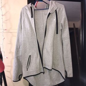 grey zip up